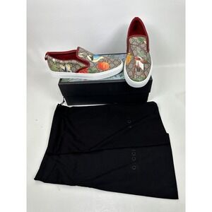 Gucci Supreme Monogram Tian Shoes Sneakers Mens Size 10 UK Birds